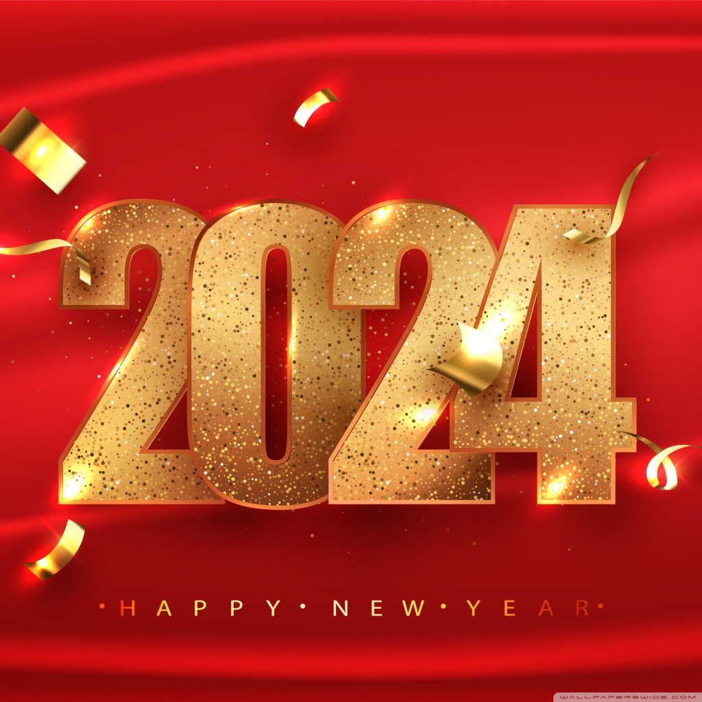 Celebration of 2024 New Year Ultra HD Desktop Background Wallpaper for ...