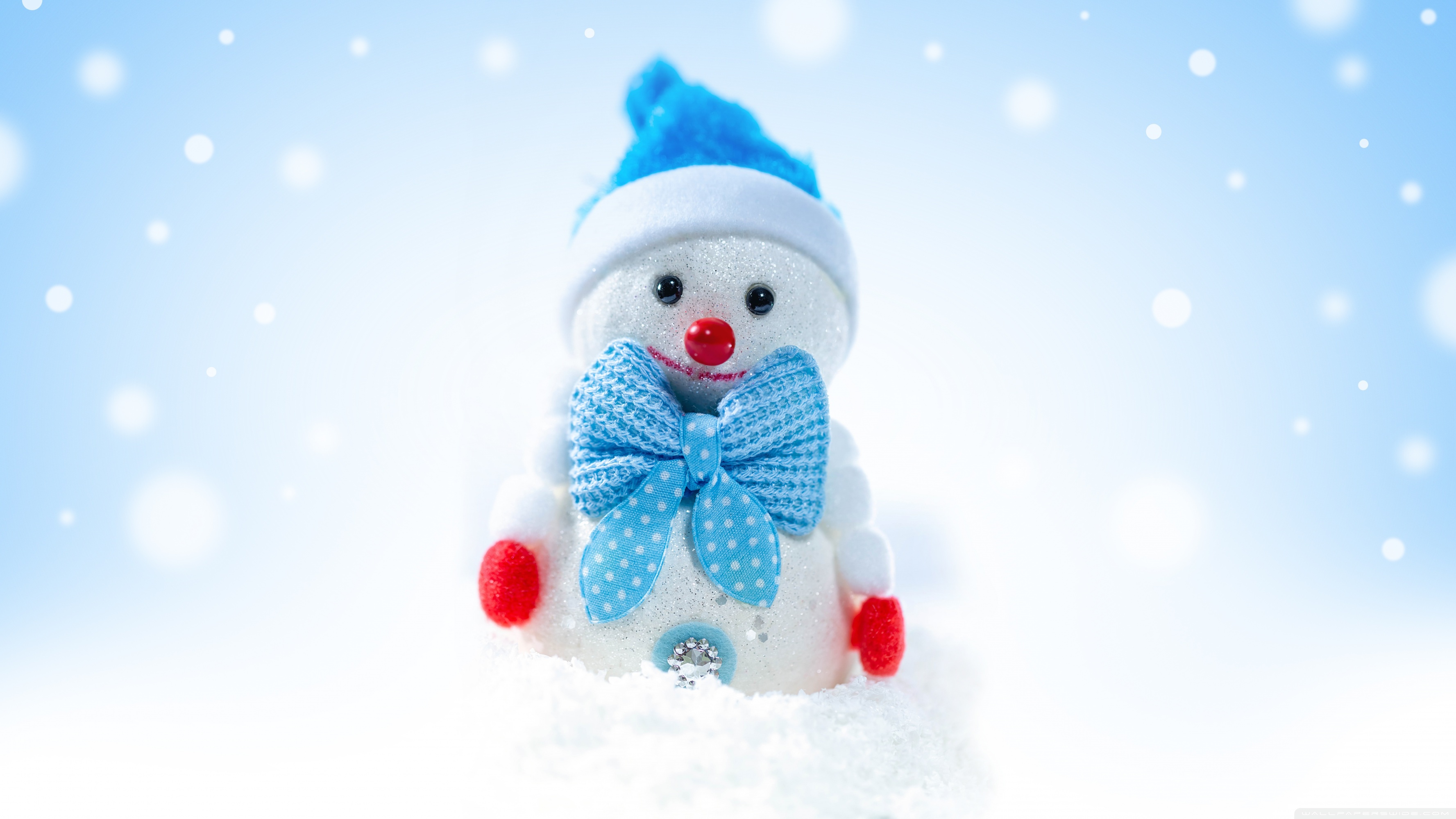 Christmas Snowman Winter, Snowflakes Ultra HD Desktop Background ...
