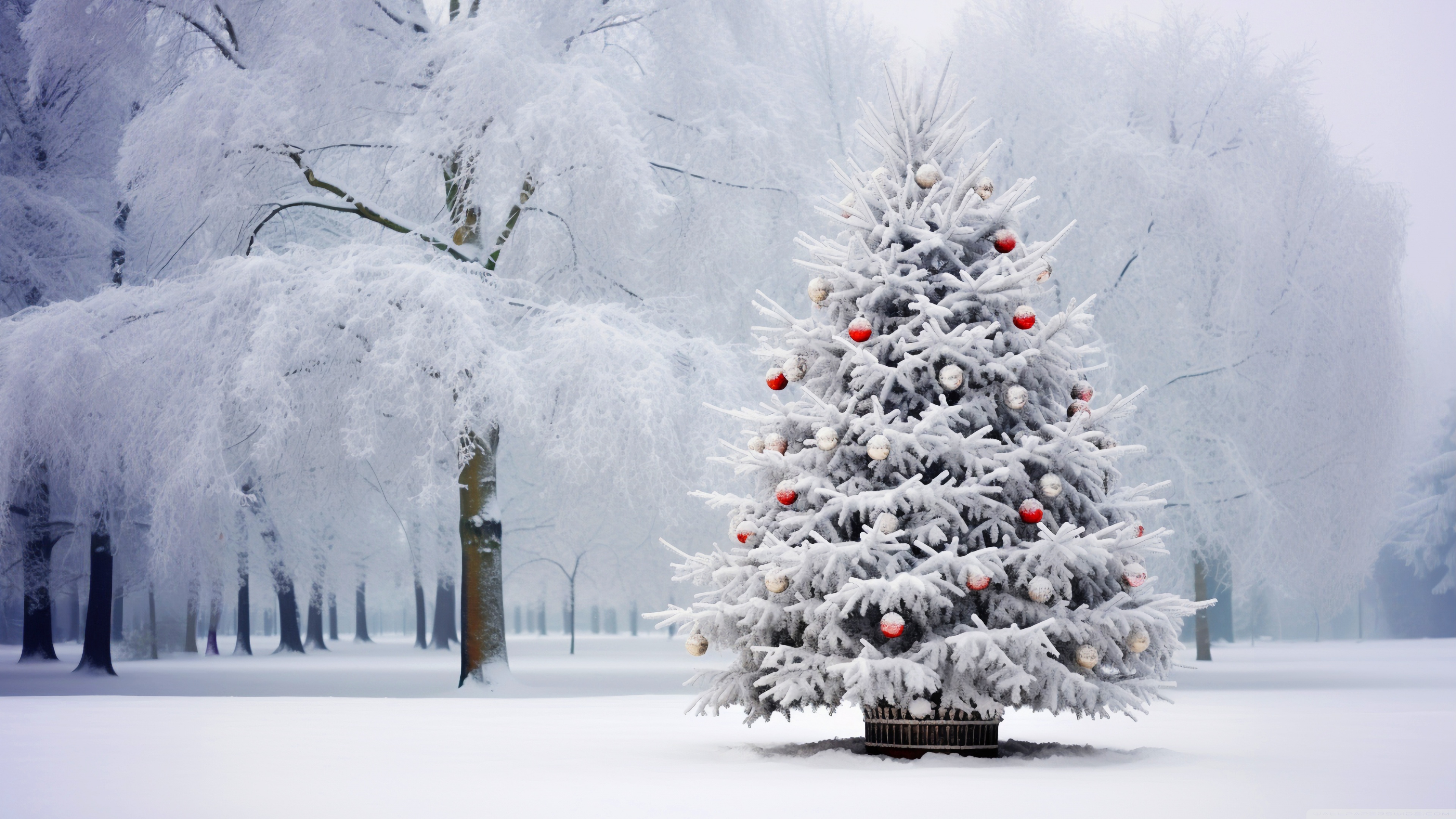 Christmas Tree Outdoor Ultra HD Desktop Background Wallpaper for 4K UHD ...