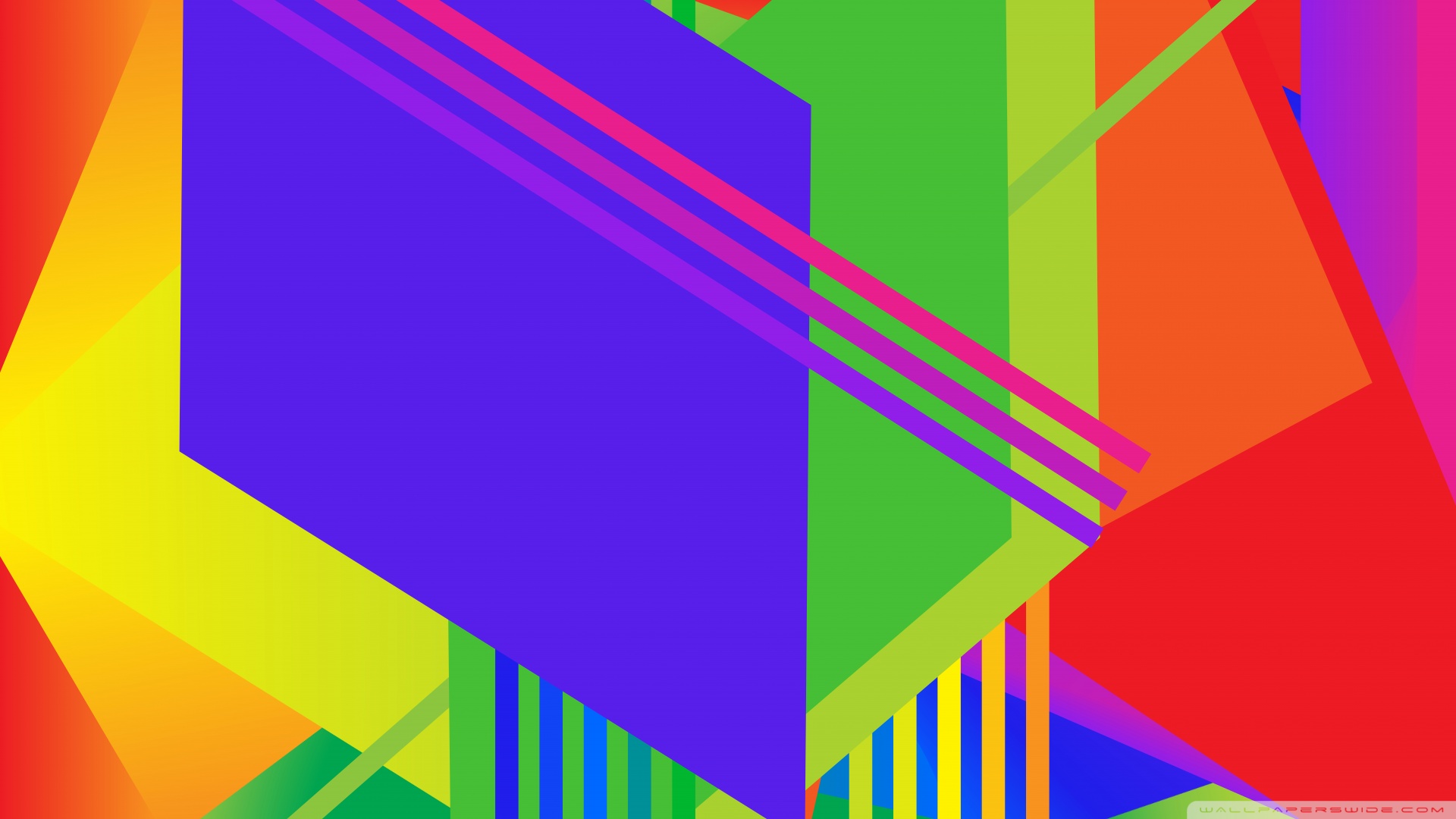 Colorful Triangle Geometric Shapes 4K Abstract HD desktop wallpaper :  Widescreen : High Definition : Fullscreen