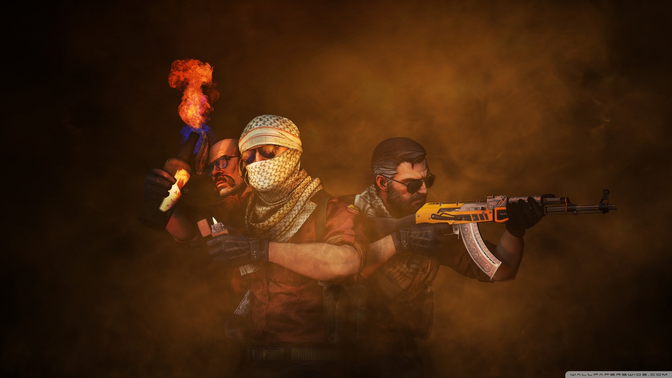 Download Cs:go Wallpaper in 1366x768 Resolution