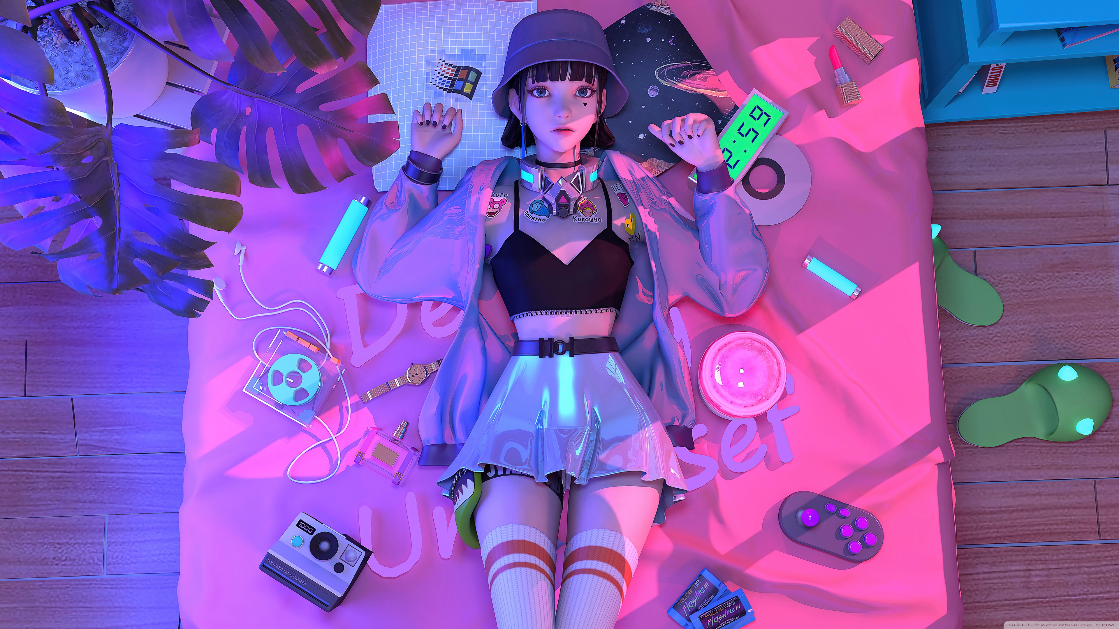 Cute Anime Girl Ultra HD Desktop Background Wallpaper for ...