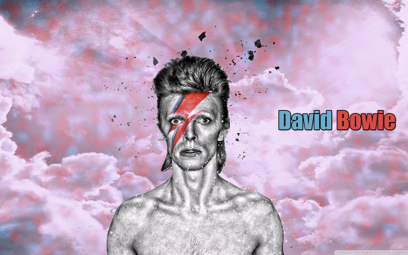 David Bowie Lighting Bolt Mobile Wallpaper  Miniwallist