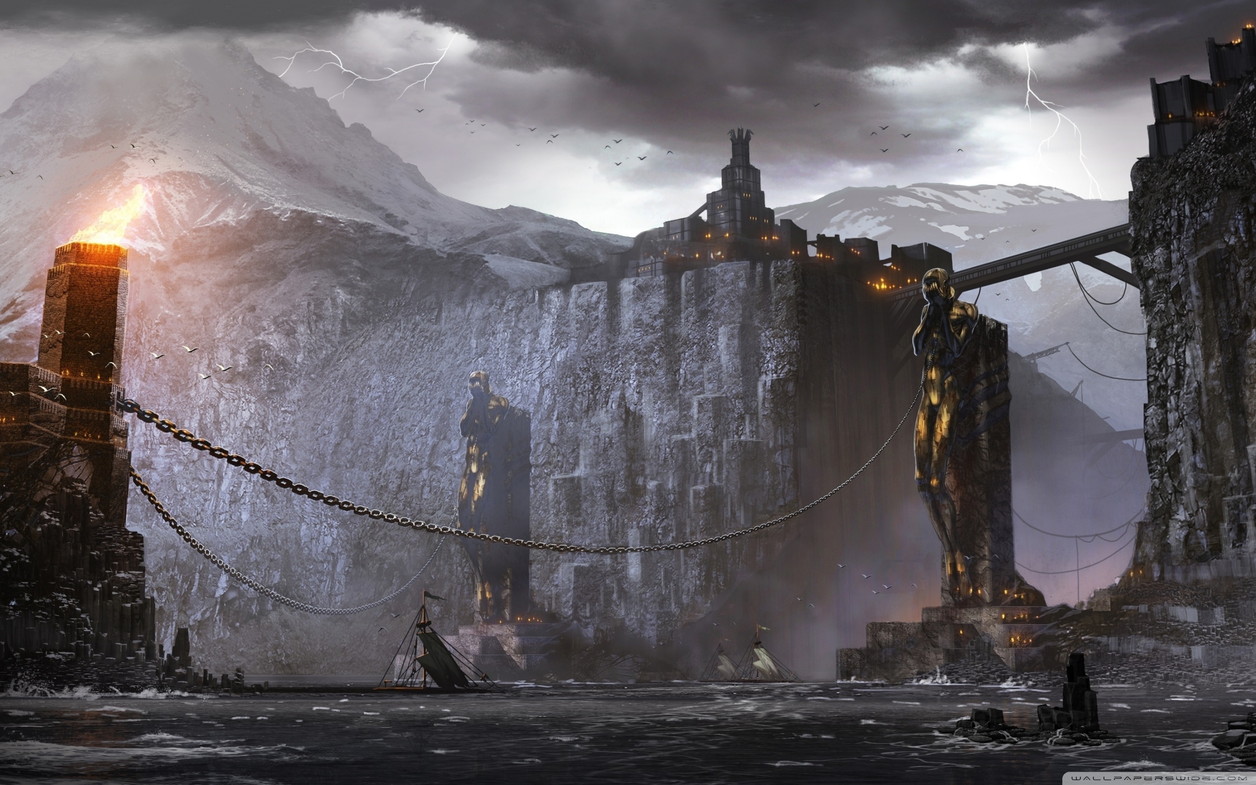 Dragon Age 2 Concept Art Ultra HD Desktop Background Wallpaper for : Tablet  : Smartphone