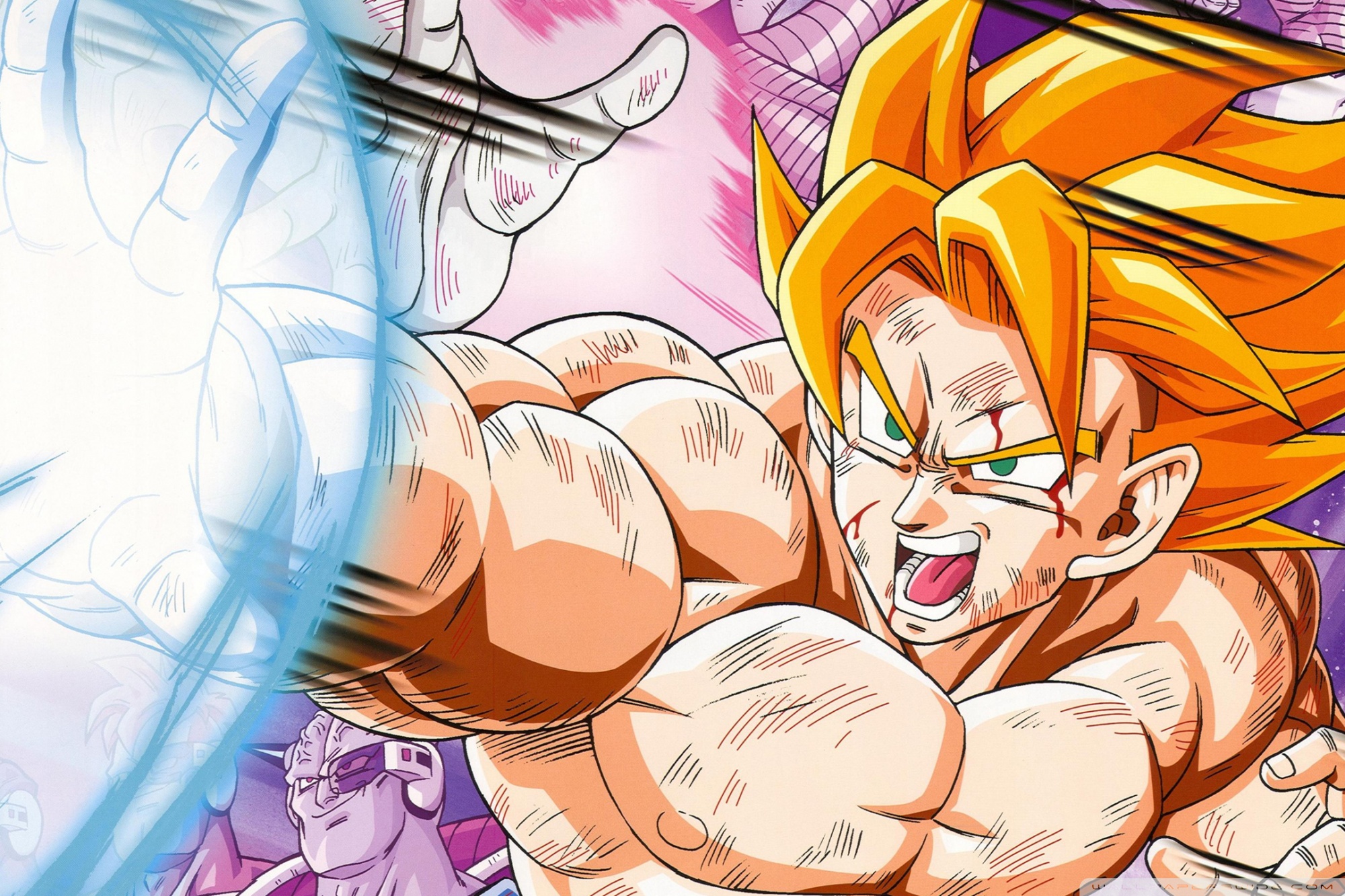 Goku, cartoon, dragon ball z, power, super sayan, HD wallpaper