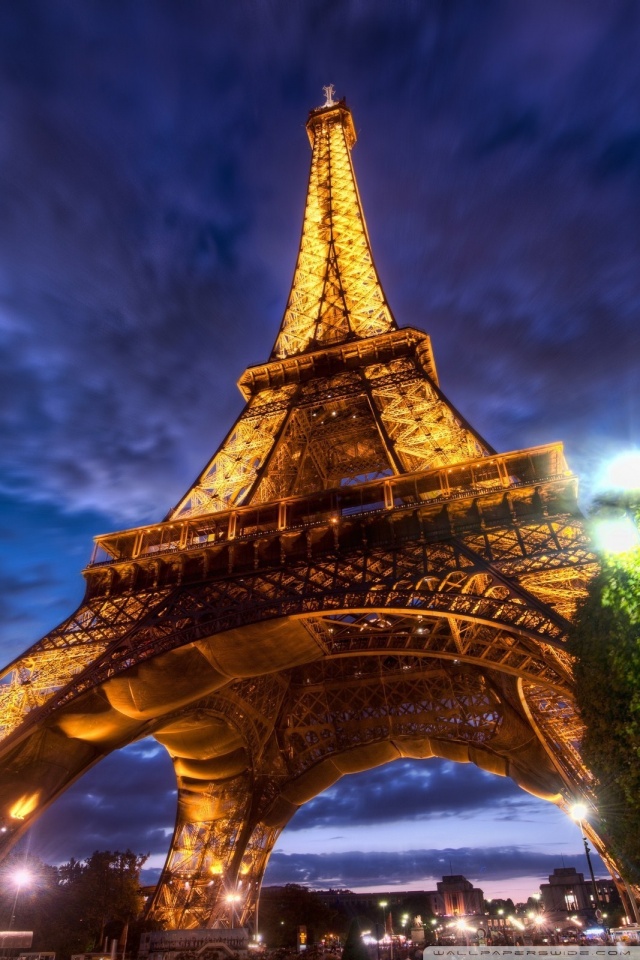 Eiffel Tower At Night Ultra HD Desktop Background Wallpaper for 4K UHD TV