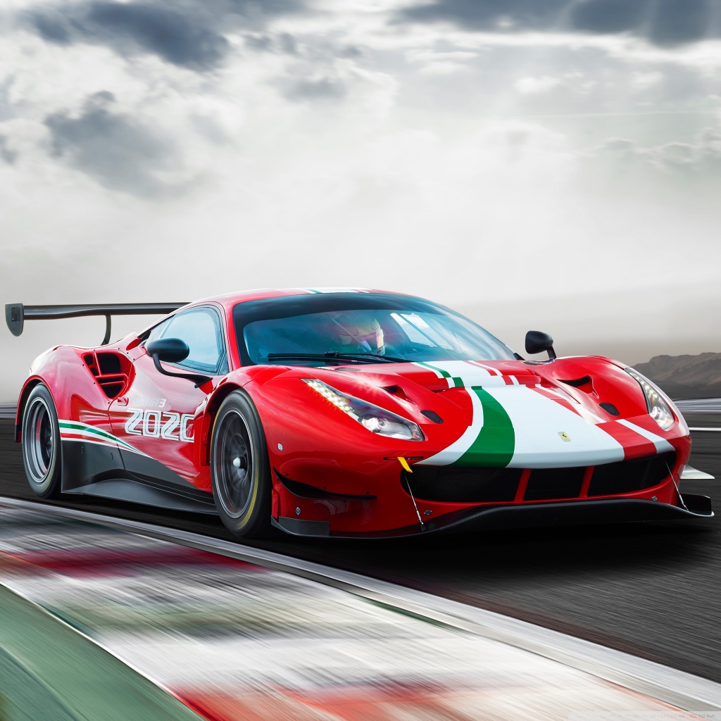 Ferrari 488 GT3 EVO Race Car 2020 Ultra HD Desktop Background Wallpaper ...