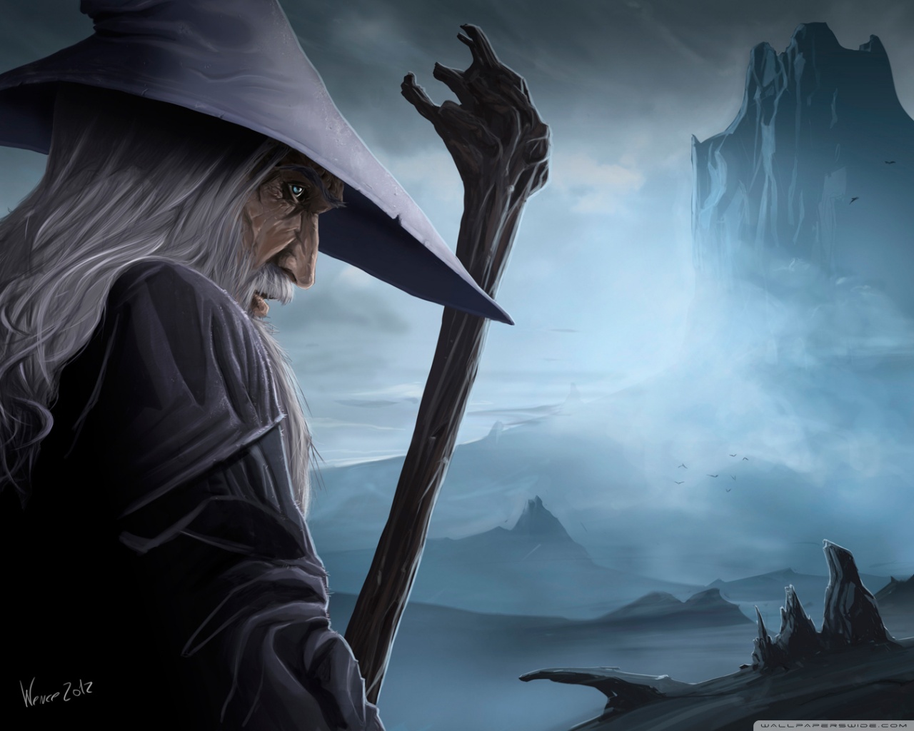 Gandalf and the Lonely Mountain Ultra HD Desktop Background Wallpaper ...