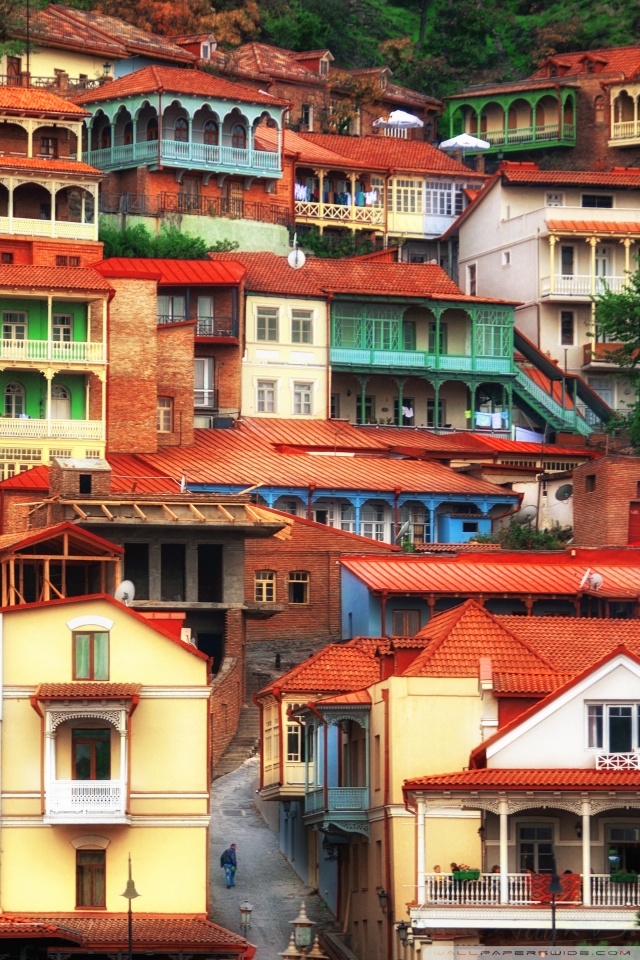 HD wallpaper: Panorama, Roof, Georgia, Tbilisi | Wallpaper Flare