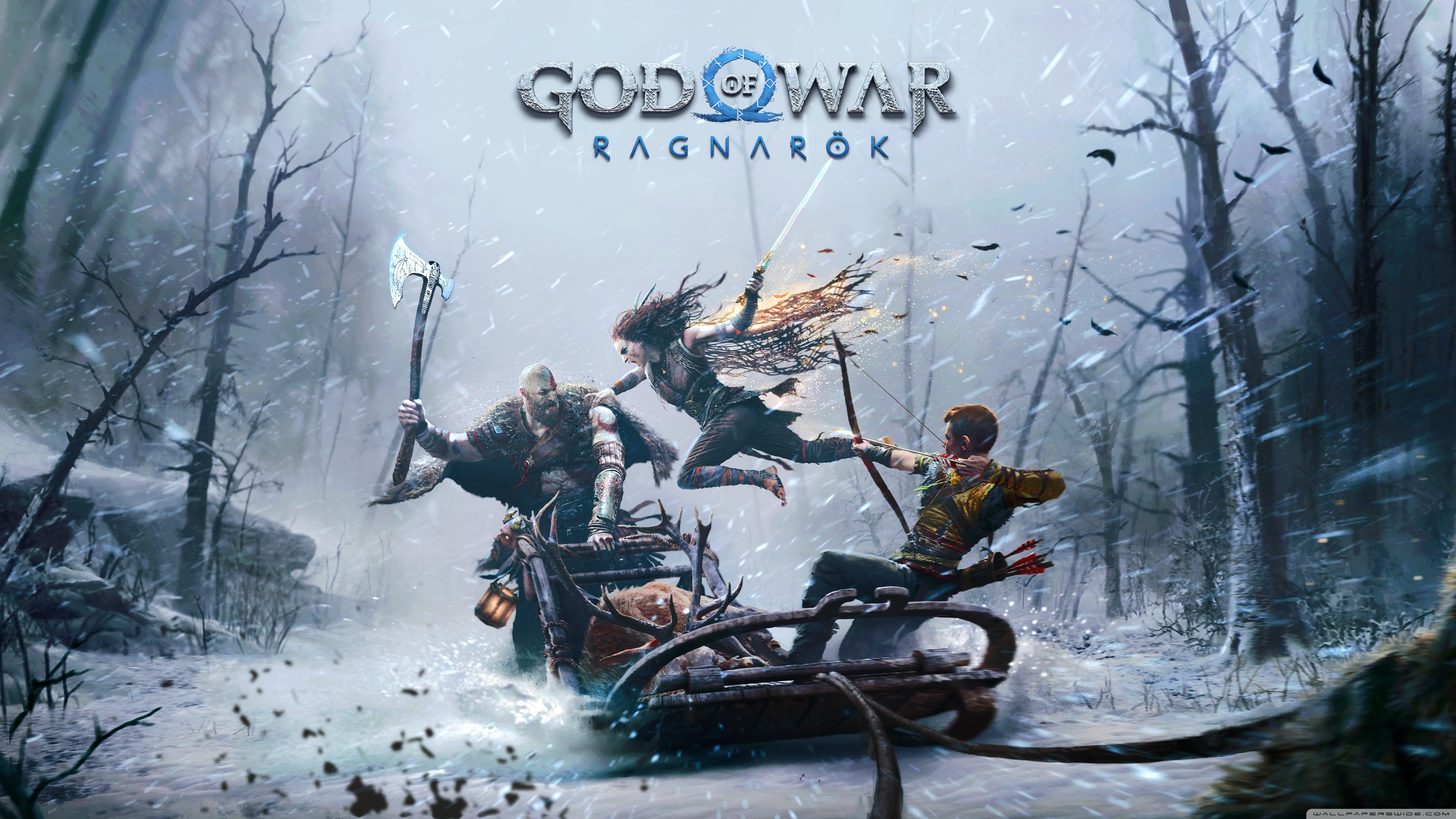 Ragnarok Kratos and Atreus God of War Ultra , God of War HD phone wallpaper