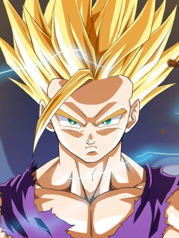 Gohan Super Saiyan 2 HD Mobile Wallpaper.