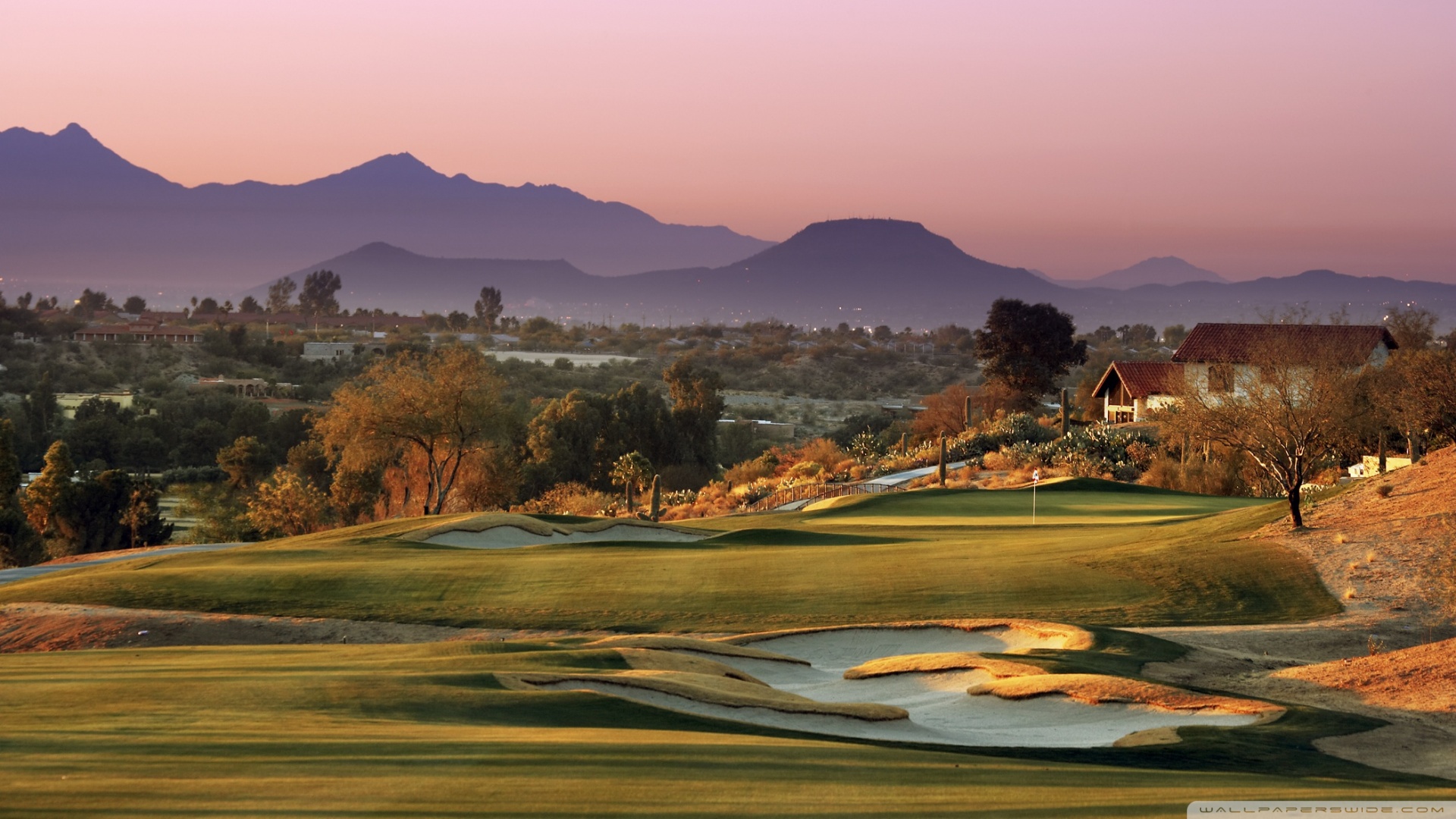 Golf Course Landscape Ultra HD Desktop Background Wallpaper for 4K