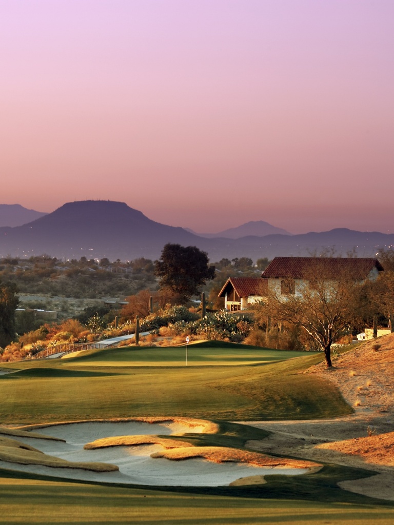 Premium Photo  Golf course landscape golf field background with green  grass on sunny day