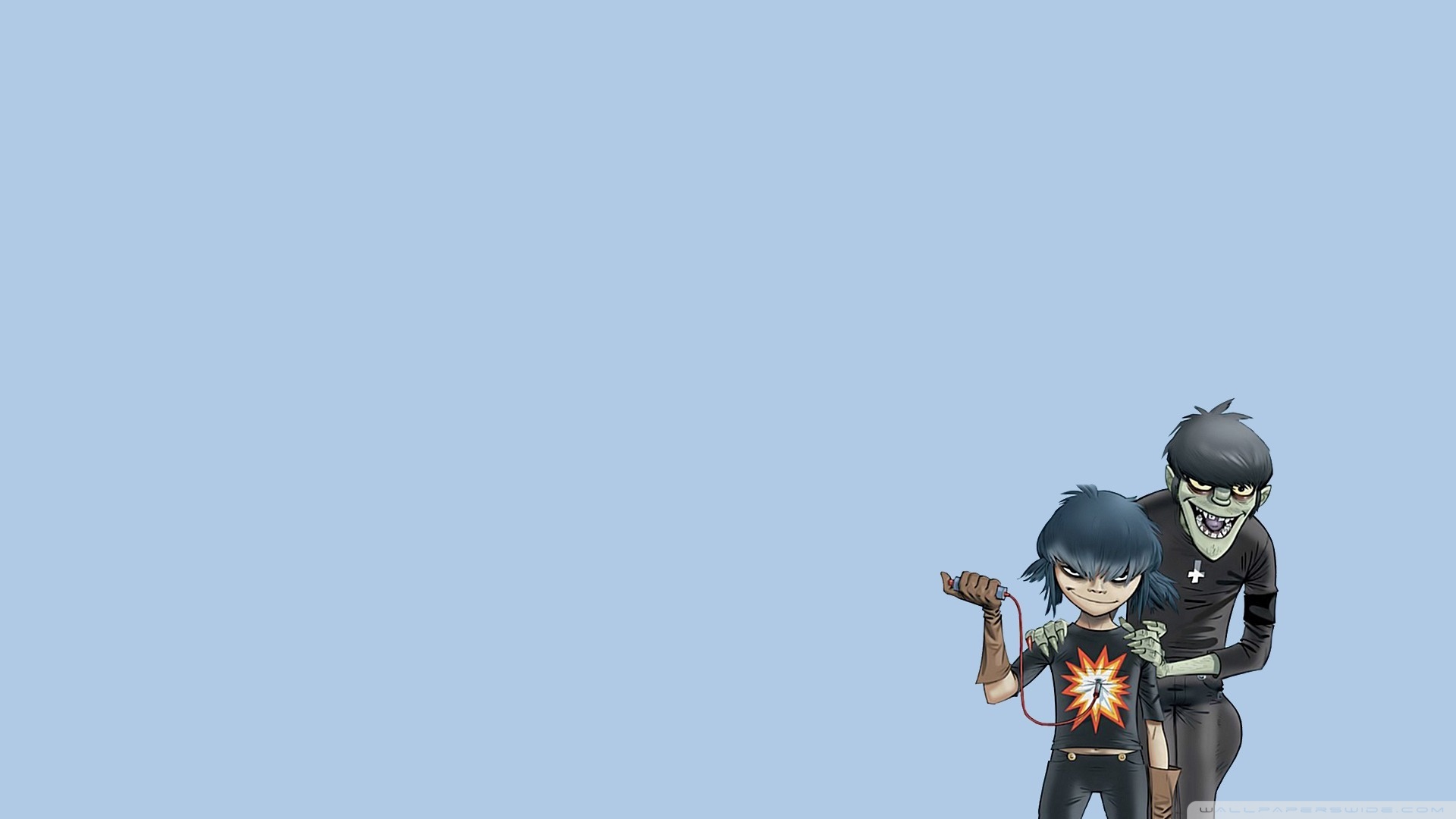 4K minimalist 2D wallpaper other version  mobile wallpapers in the  comments  rgorillaz