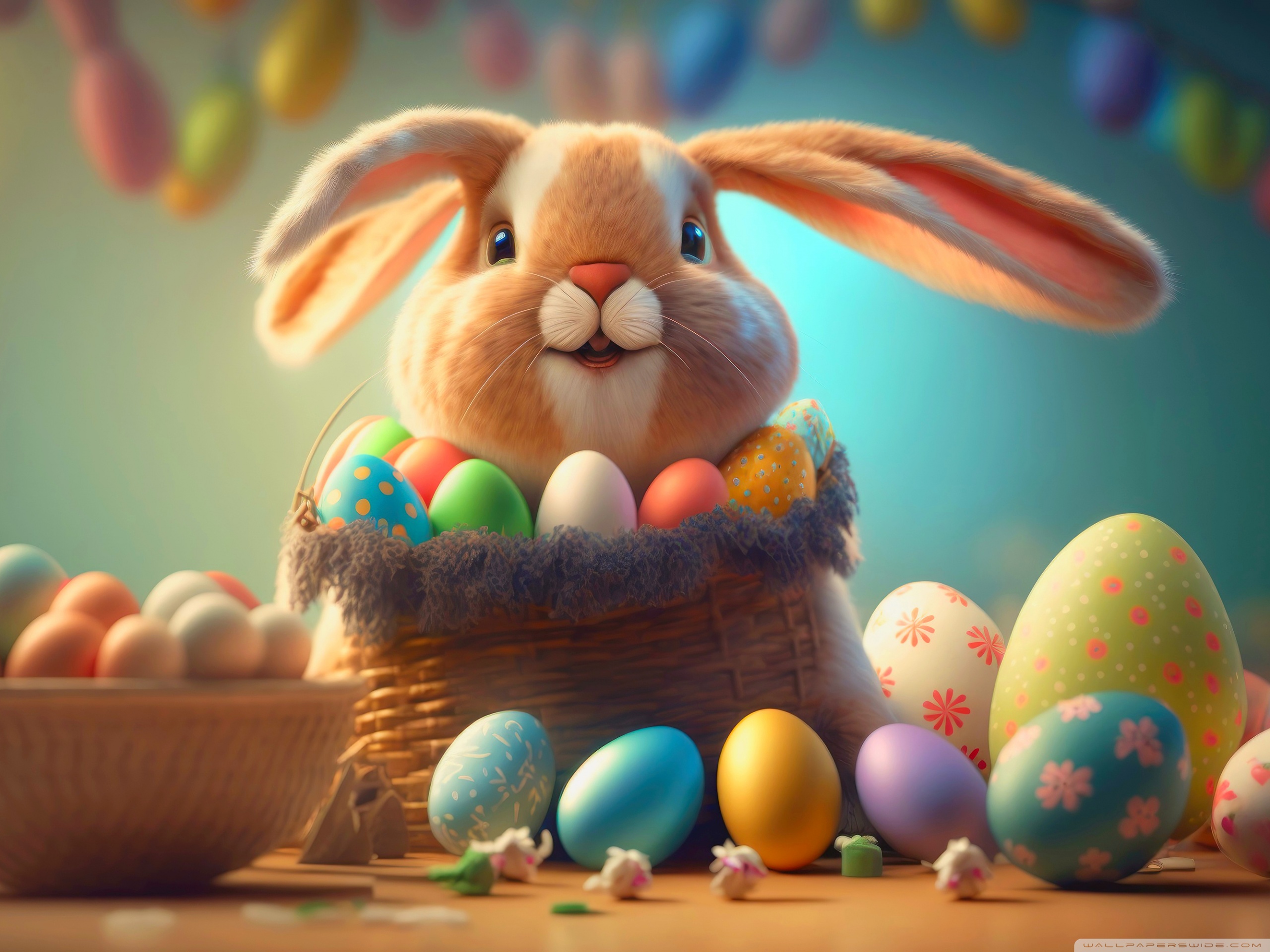 Easter Bunny And Egg Wallpapers  Wallpaper Cave