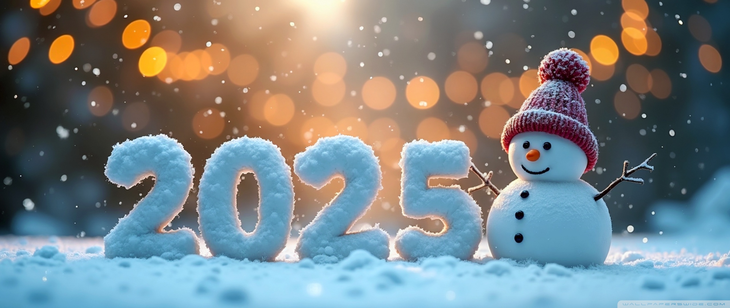 Happy New Year 2025 Ultra HD Wallpaper for 4K UHD TV & Desktop Dual