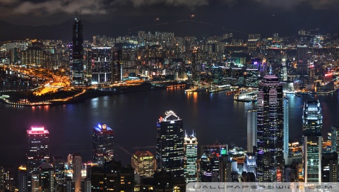 Hong Kong Skyline Ultra HD Desktop Background Wallpaper for 4K UHD TV ...