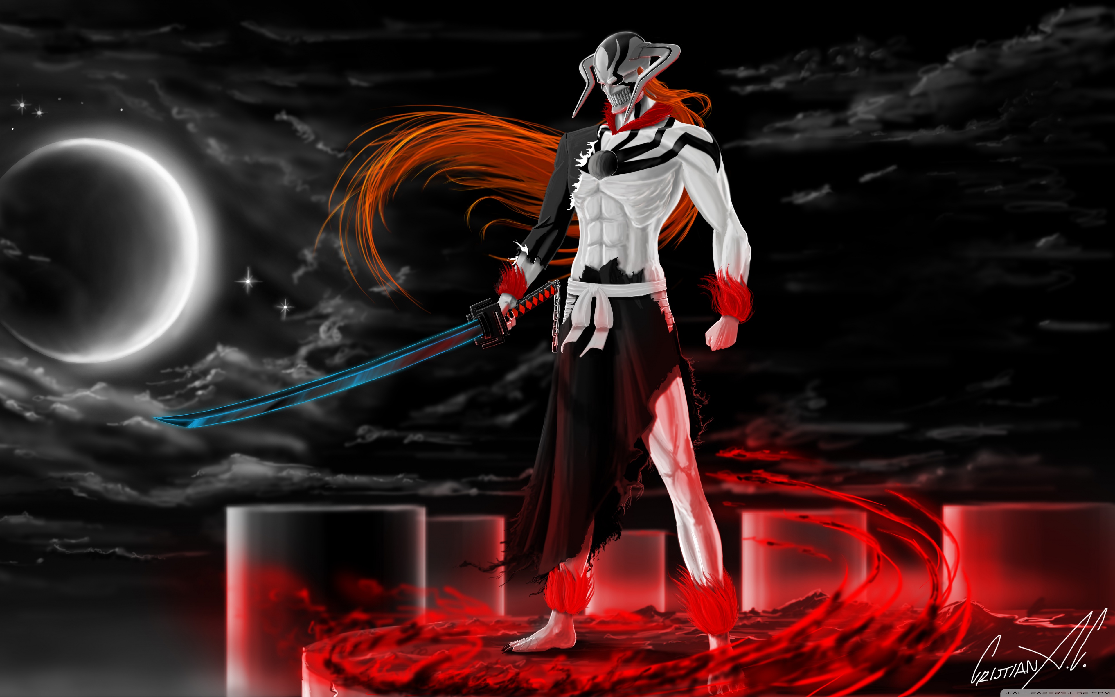 Ichigo Vasto Lorde (Bleach) Ultra HD Desktop Background Wallpaper