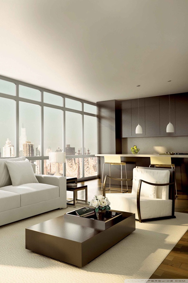 Luxury apartment, modern interior, living room, two-storey apartment,  minimalism, HD wallpaper | Peakpx