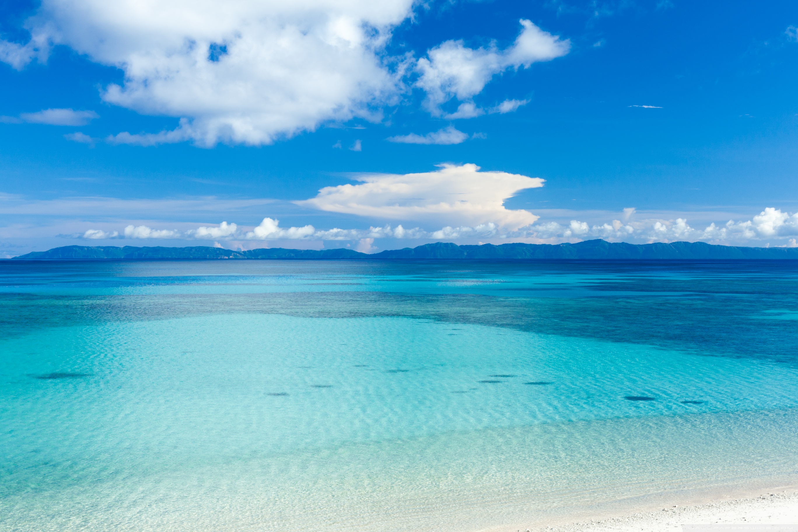 Island Beach Panoramic View Ultra HD Desktop Background Wallpaper for ...