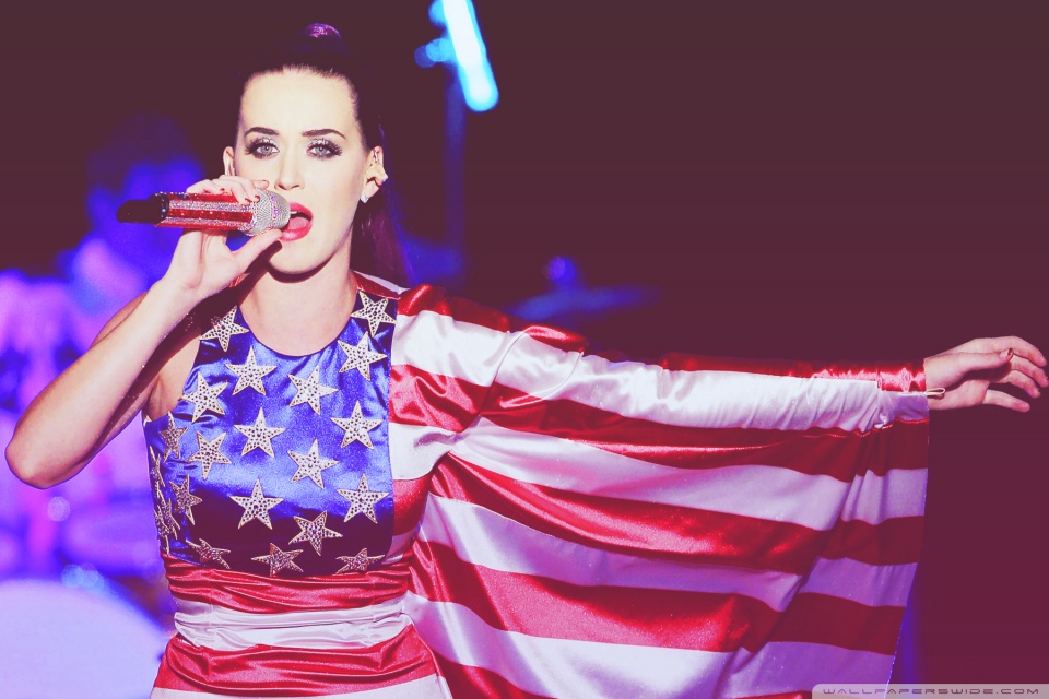 Katy Perry American Flag Dress Ultra HD Desktop Background Wallpaper ...