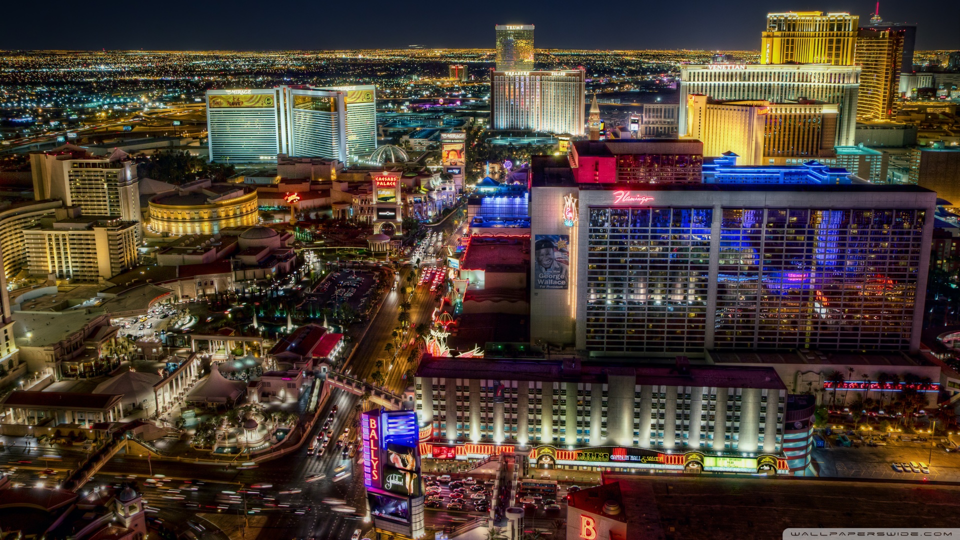 Download A luxurious night in Las Vegas, Nevada Wallpaper