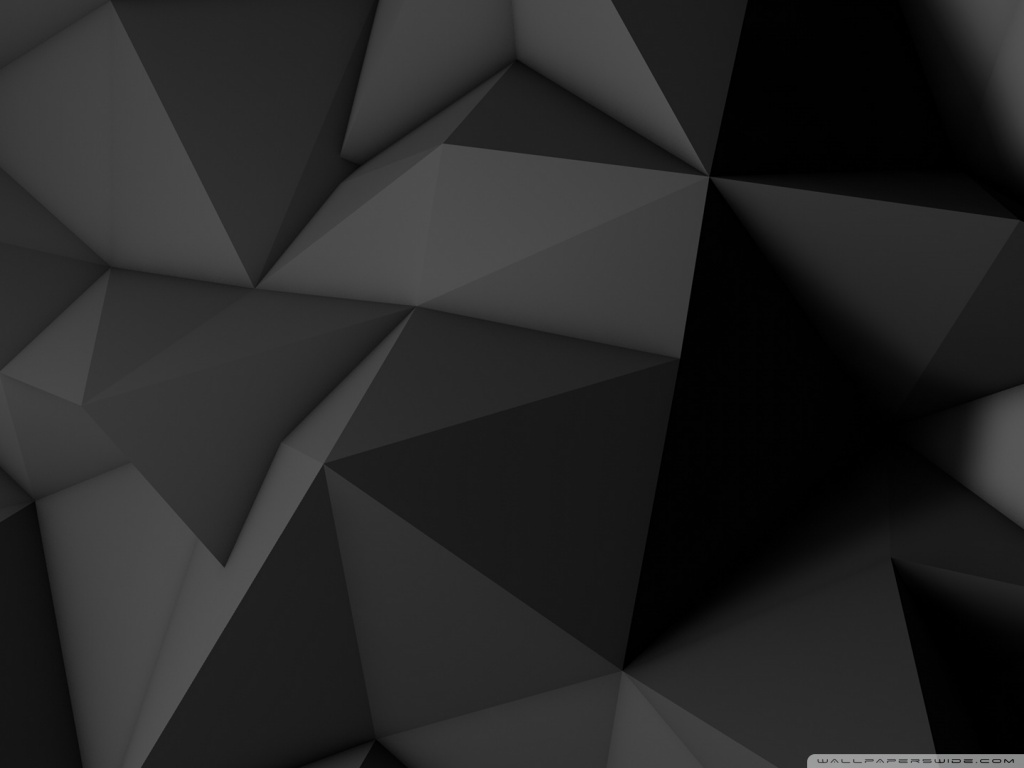 Low Poly Dark Black Background Ultra HD Desktop Background Wallpaper ...
