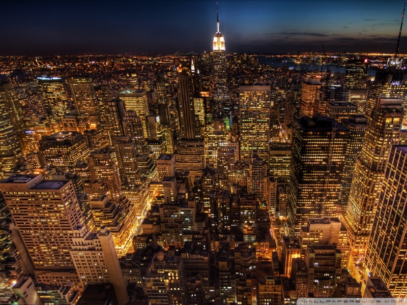 Manhattan Night Life Ultra HD Desktop Background Wallpaper for 4K UHD ...