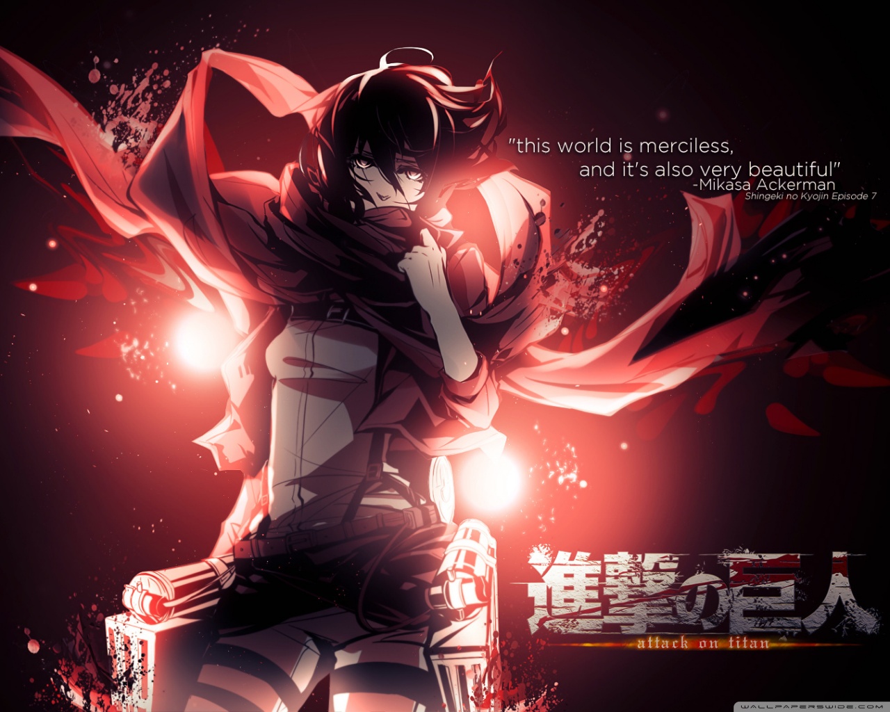 Mikasa Ackerman Ultra HD Desktop Background Wallpaper for 4K UHD TV ...