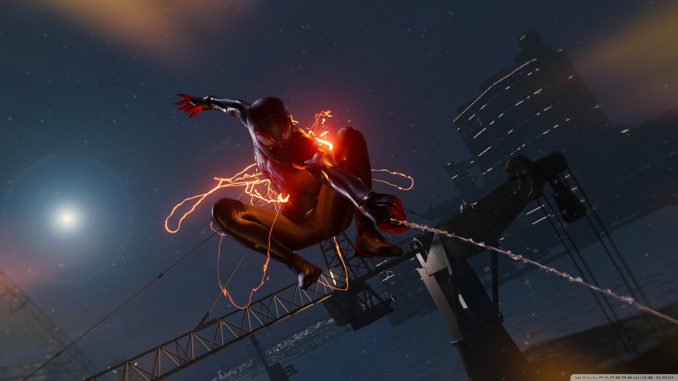 1366x768 Spiderman Miles Morales Animated 4k Laptop HD ,HD 4k Wallpapers ,Images,Backgrounds,Photos and Pictures