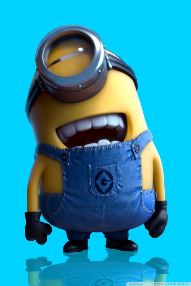 Download Use Minion Phone and stay connected Wallpaper | Wallpapers.com