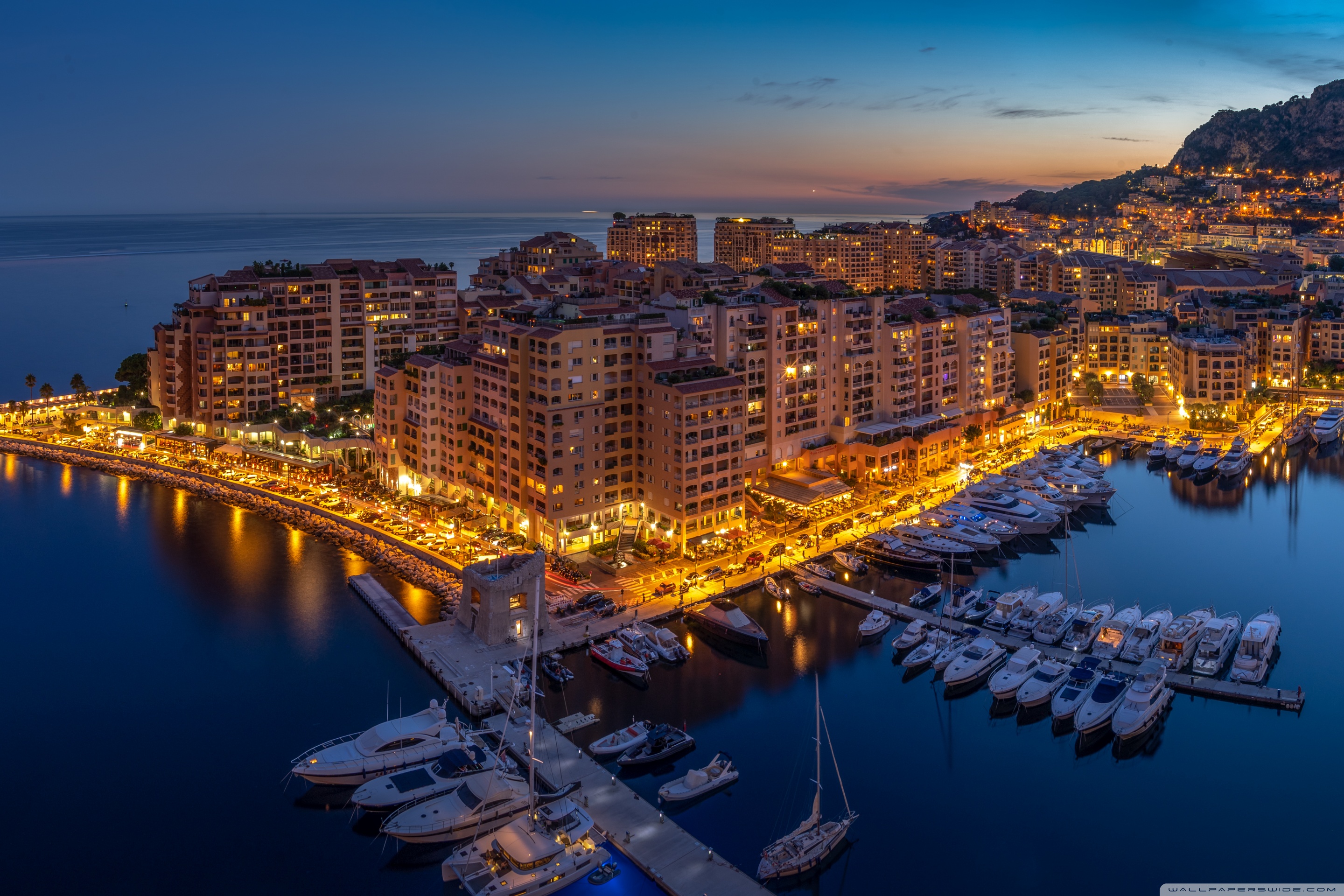 Monaco Aerial View Ultra HD Wallpaper for 4K UHD TV & Desktop ...