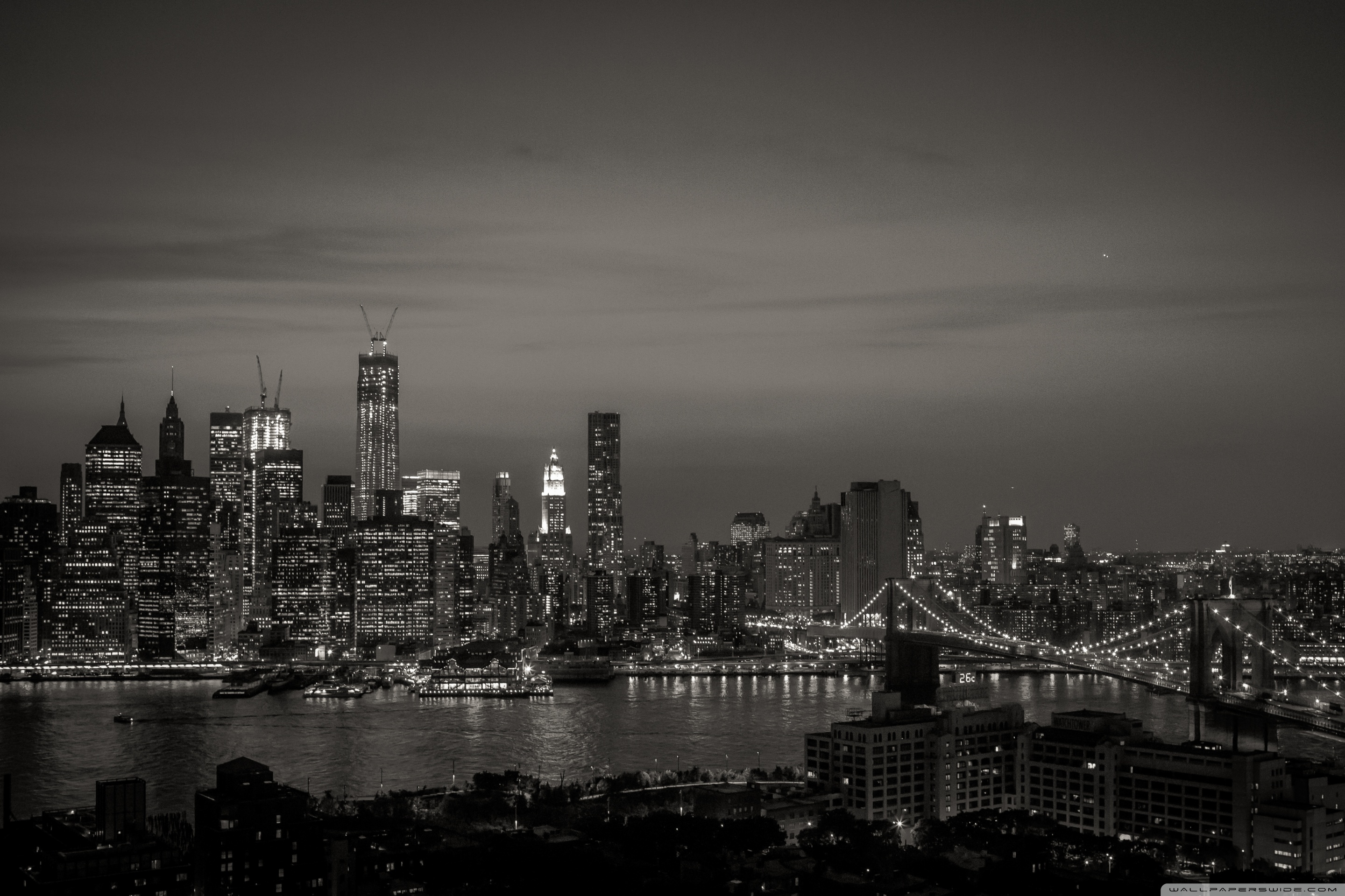 New York City Black and White Ultra HD Wallpaper for 4K UHD TV ...