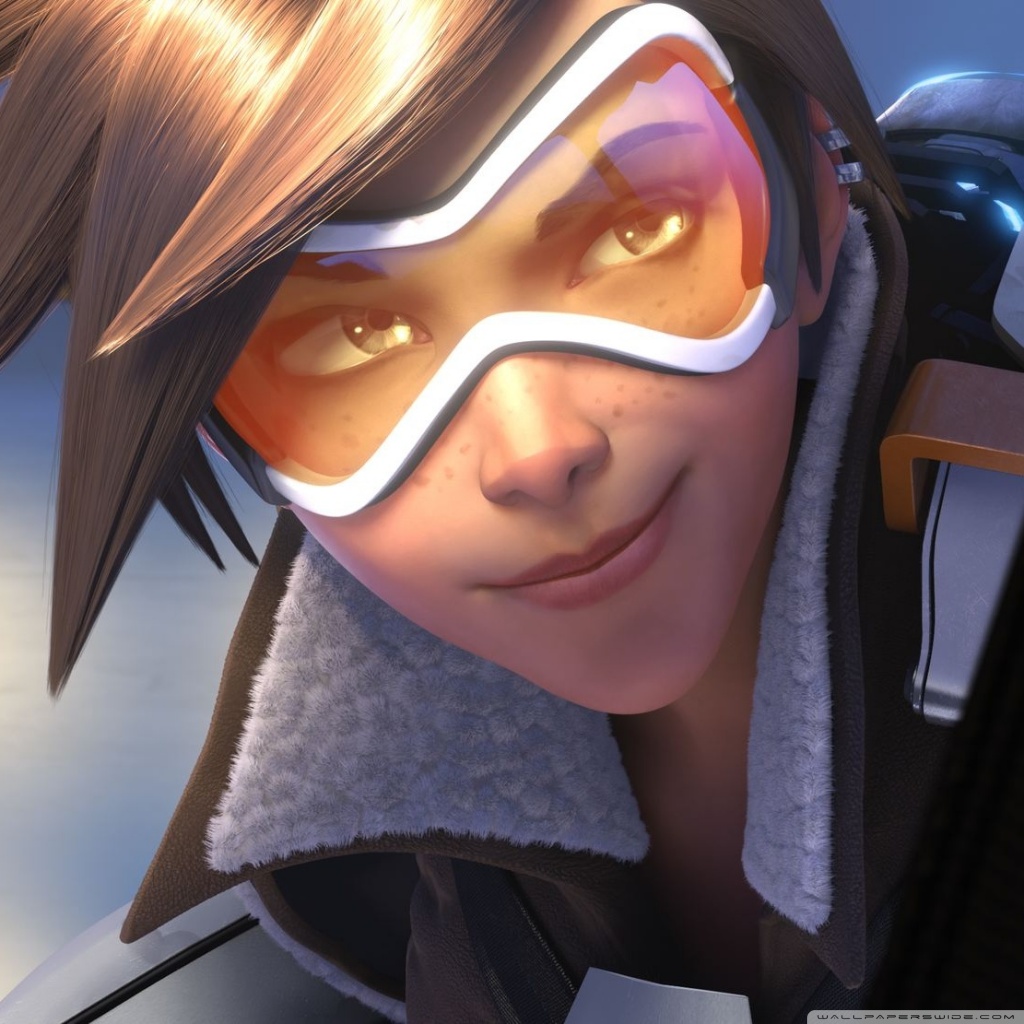 Overwatch 4k Tracer Pouty Lips Wallpaper