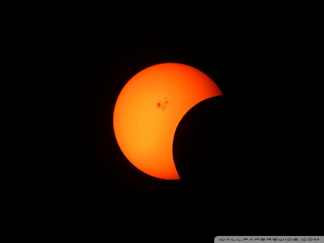 Partial Solar Eclipse Ultra HD Desktop Background Wallpaper for 4K UHD ...
