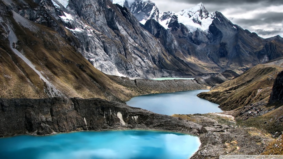 Peru Mountains Lake Cordillera Huayhuash Ultra HD Desktop Background ...