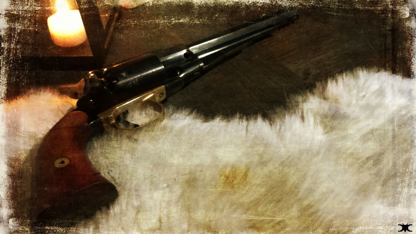 Revolver Remington 1858 Army 4K UHD Wallpaper for UltraHD Desktop and TV