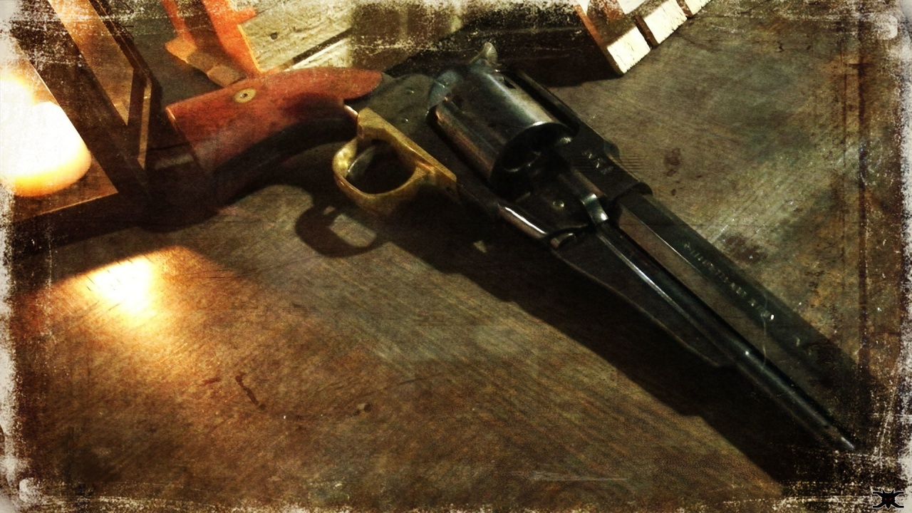 Revolver Remington 1858 Army 4K UHD Wallpaper for UltraHD Desktop and TV