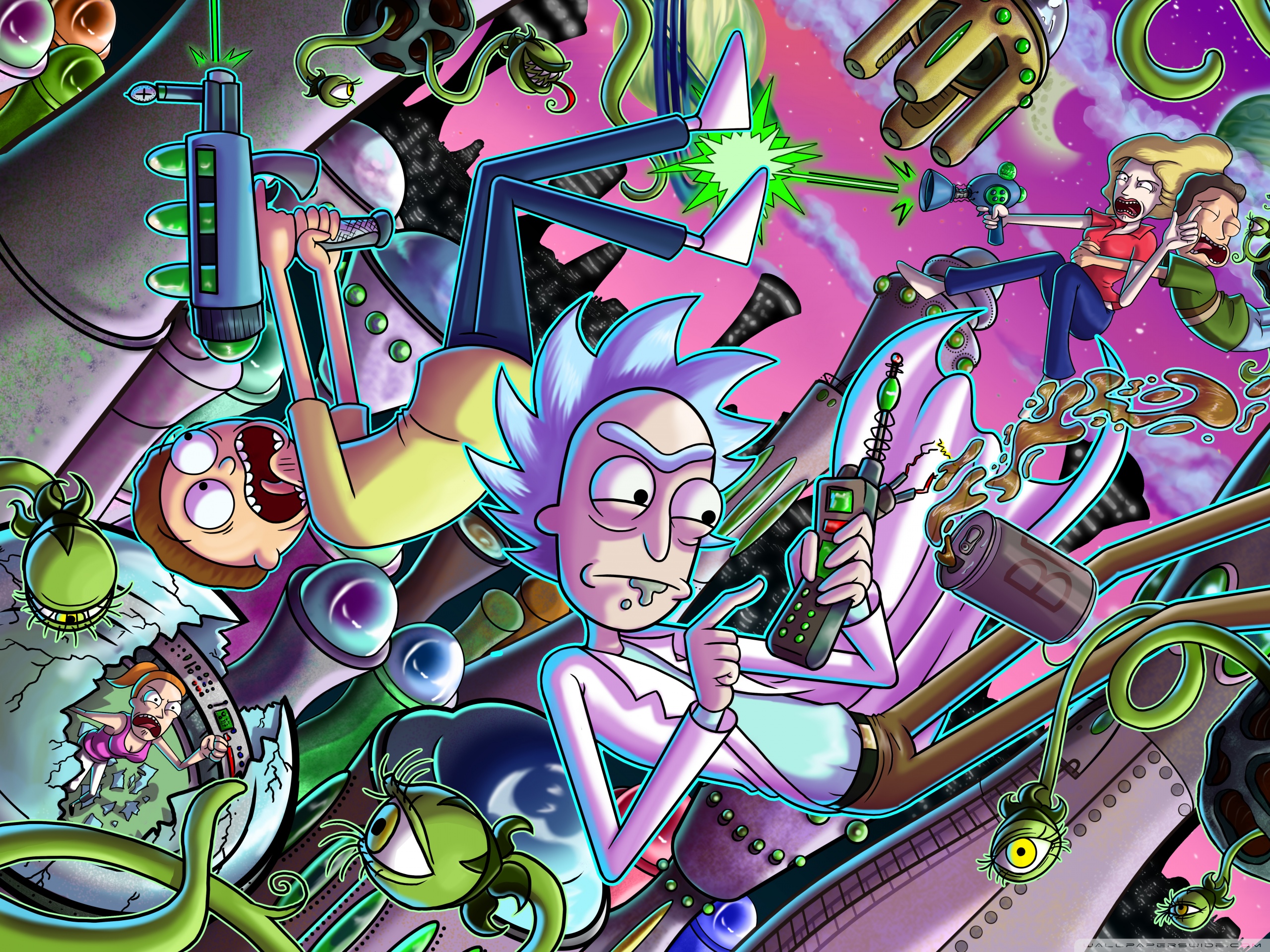 640x1136 Resolution Rick and Morty in Outer Space iPhone 55c5SSE Ipod  Touch Wallpaper  Wallpapers Den