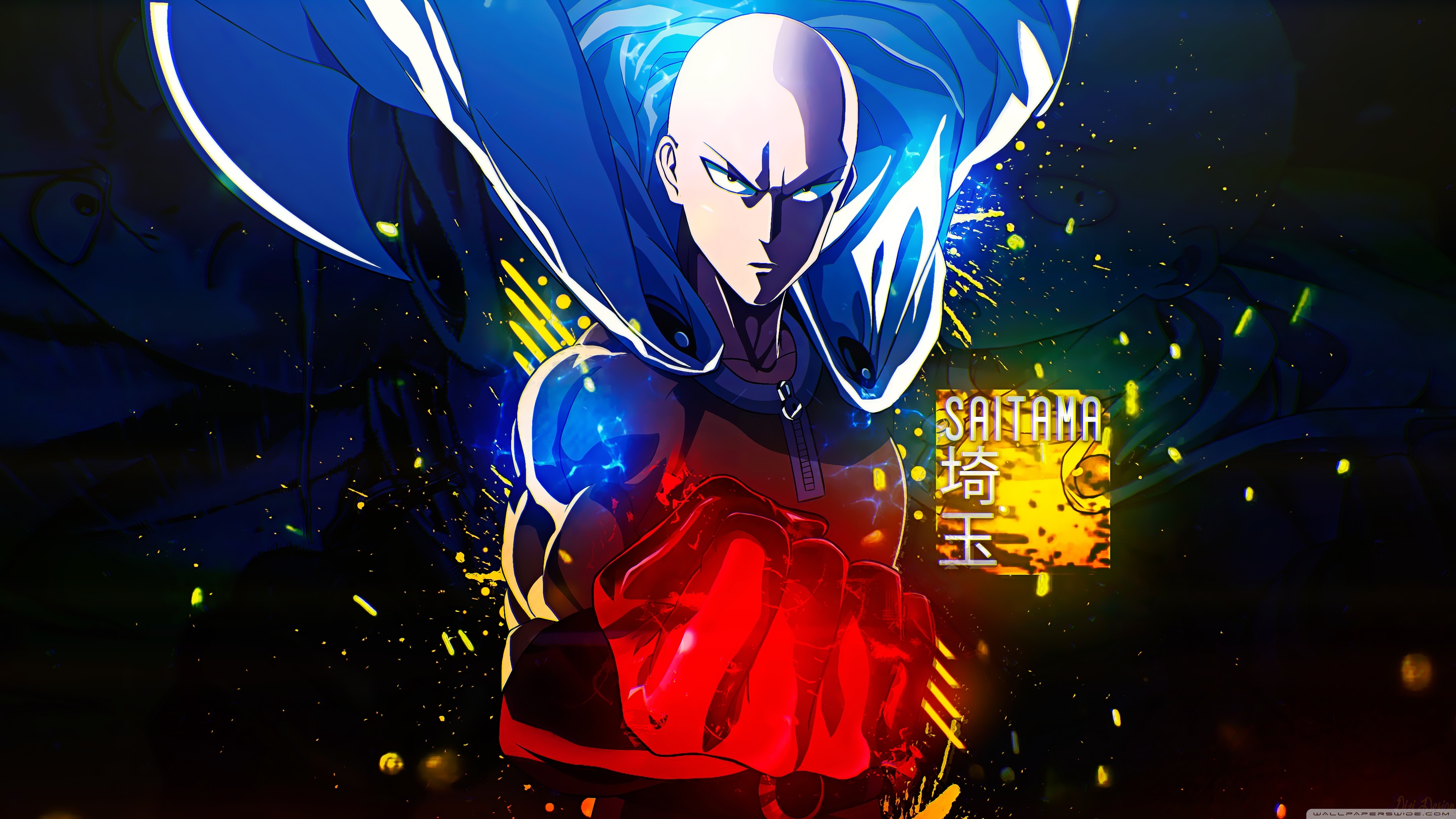 Saitama One Punch Man 4K Wallpaper #9