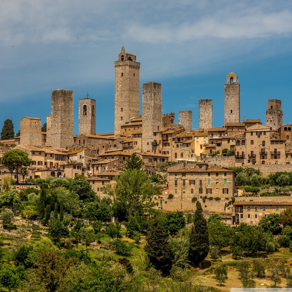 San Gimignano Medieval Hill Town Ultra Hd Wallpaper For 4k Uhd Tv 