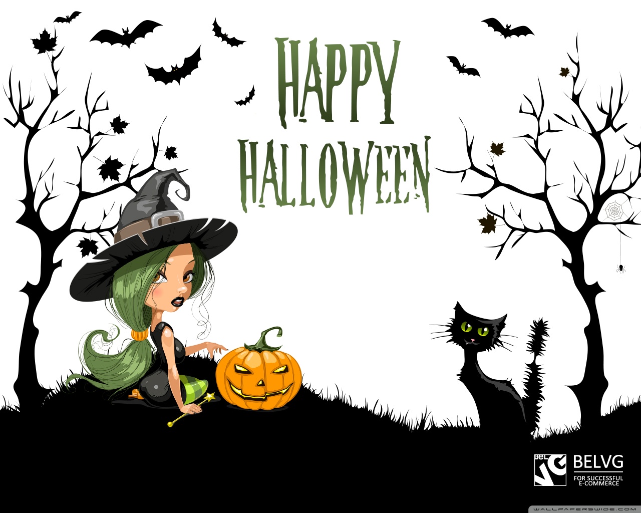 Sexy Witch on Halloween Ultra HD Desktop Background Wallpaper for 4K ...