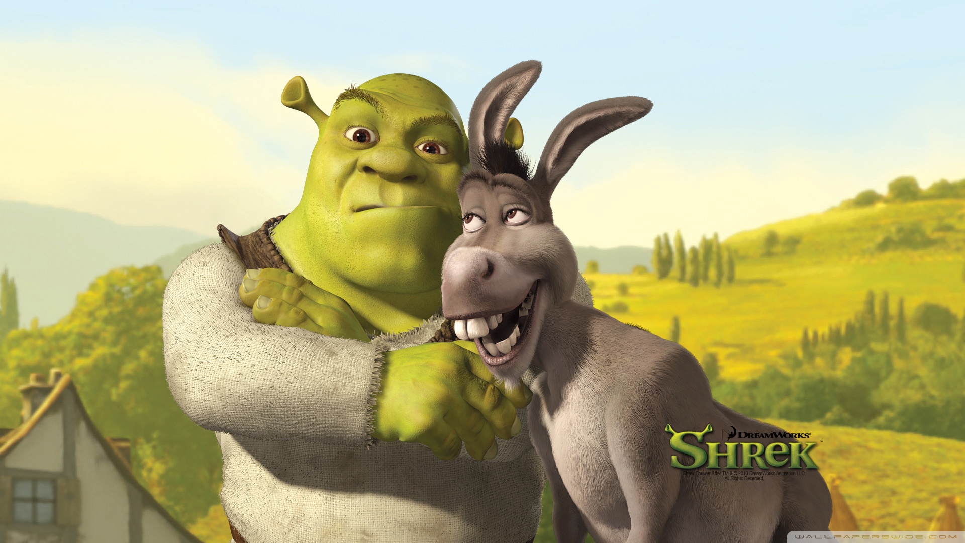 The entirety of Shrek is available to download from the Wallpaper