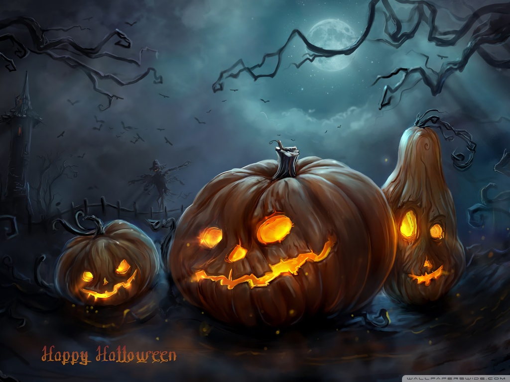 Spooky Halloween Ultra HD Desktop Background Wallpaper for 4K UHD TV ...