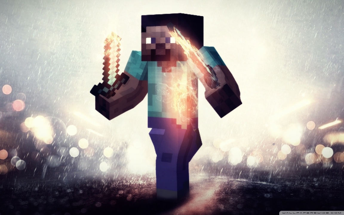 Minecraft cheap steve wallpaper