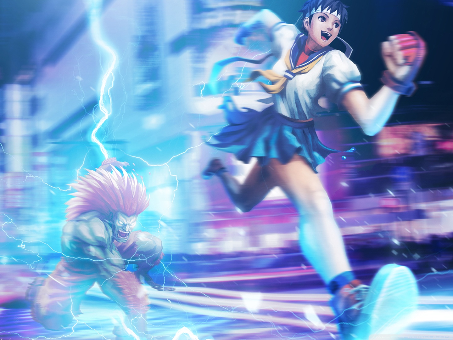 Street Fighters' Blanka and Sakura Touch Down in Fortnite