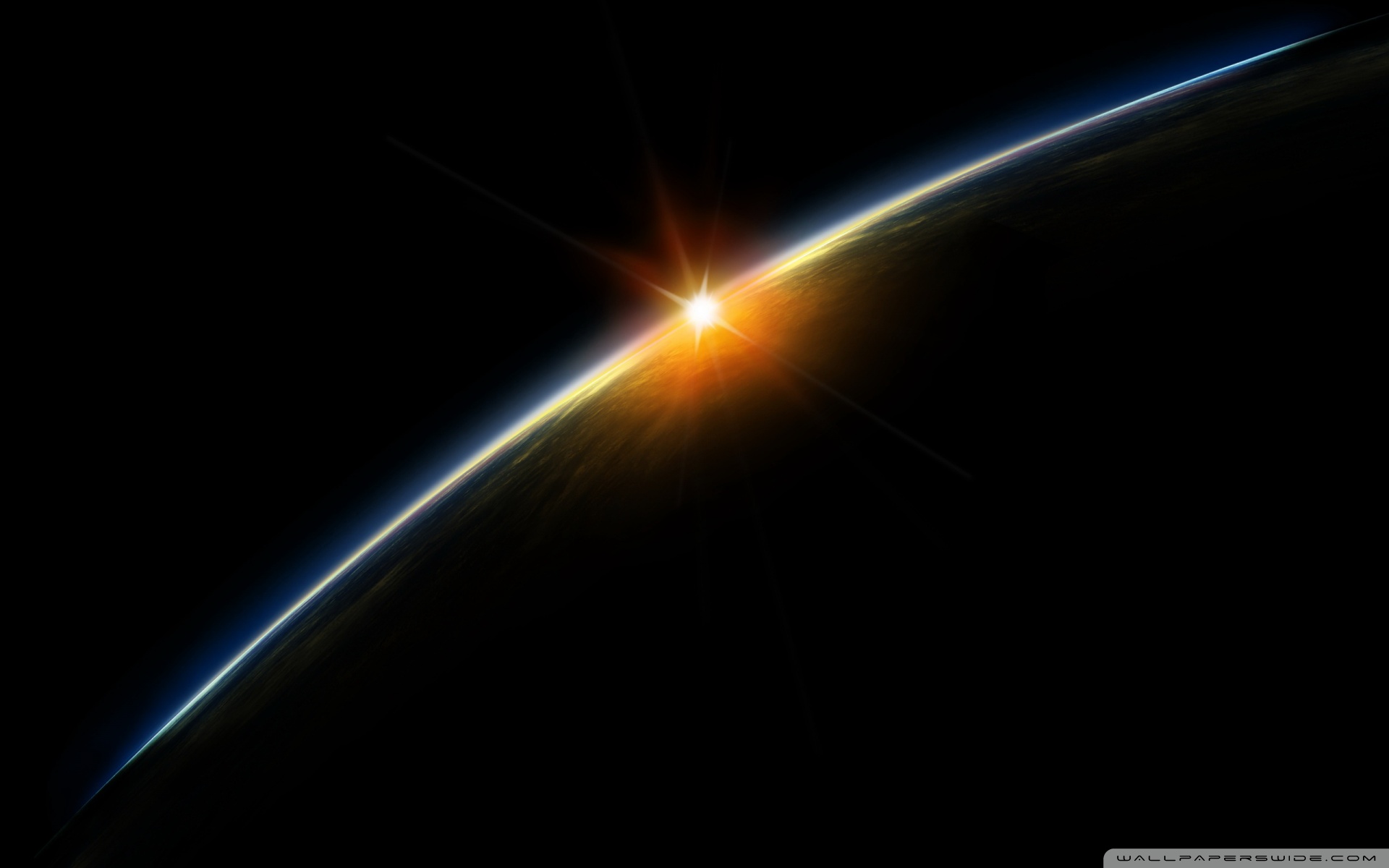 Sunrise In Space Ultra HD Desktop Background Wallpaper for 4K UHD TV ...