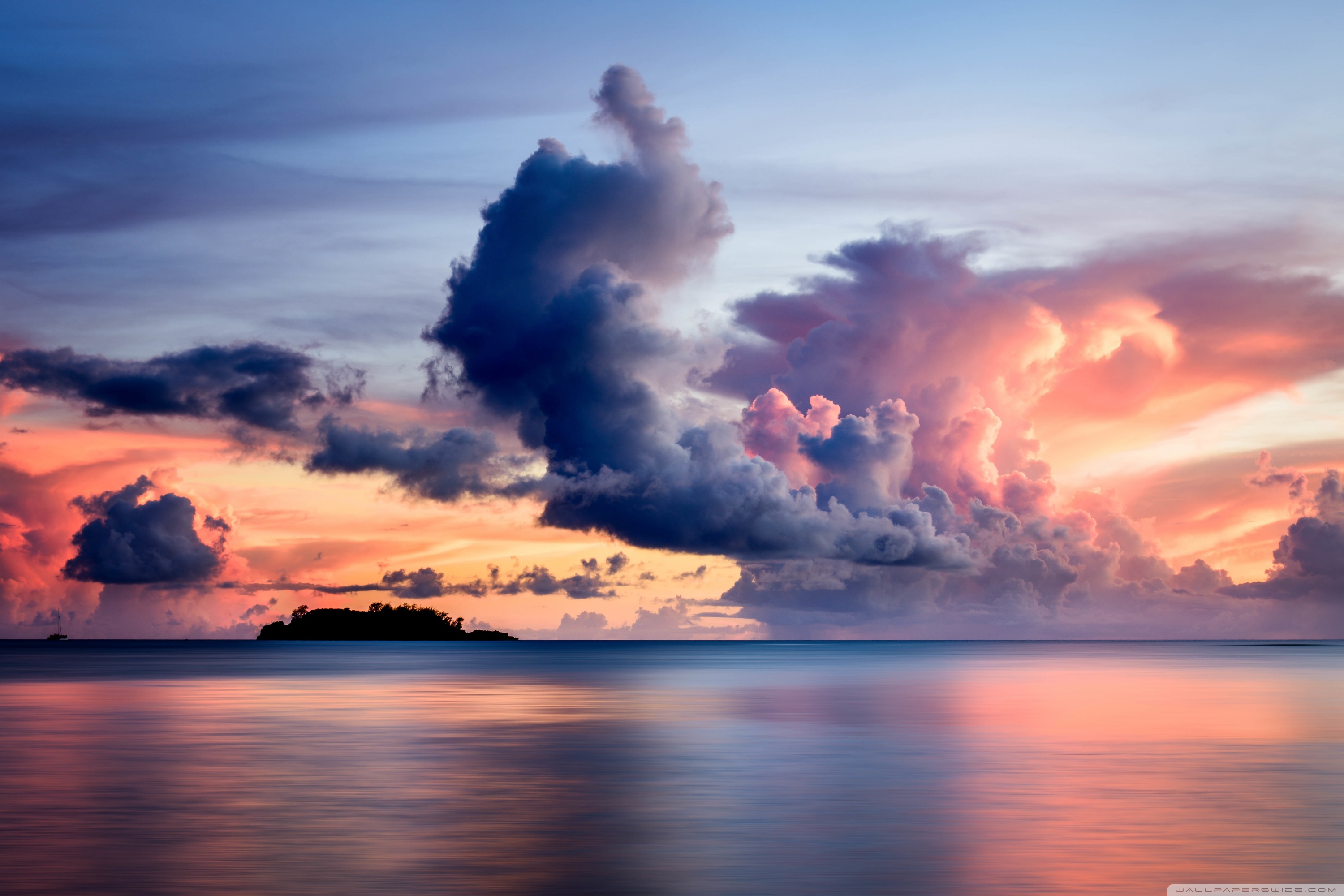 Sunset Clouds, Guam Ultra HD Desktop Background Wallpaper for : Widescreen  & UltraWide Desktop & Laptop : Multi Display, Dual & Triple Monitor :  Tablet : Smartphone