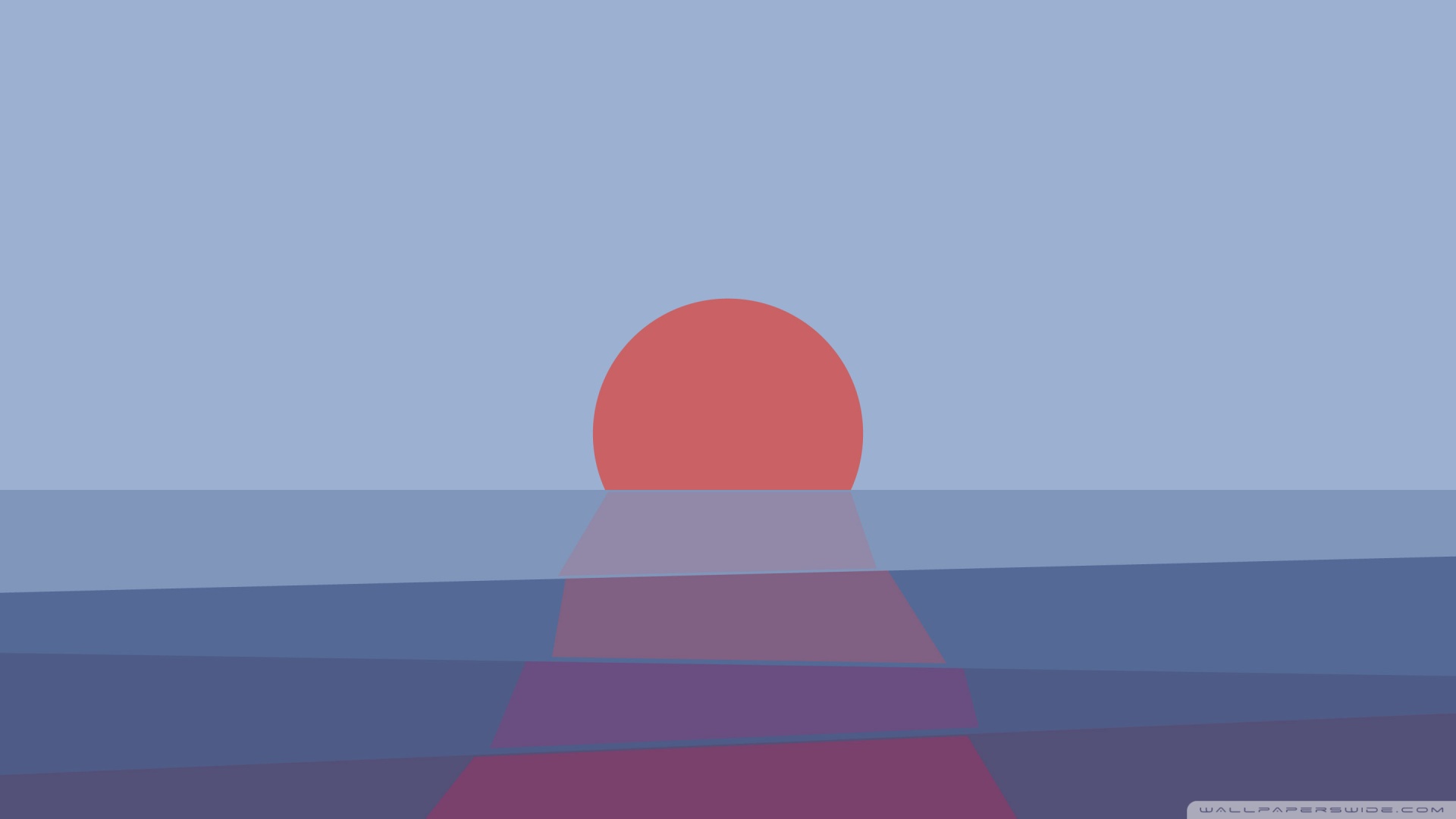 Sunset Ocean Vector Graphics Ultra HD Desktop Background Wallpaper for ...