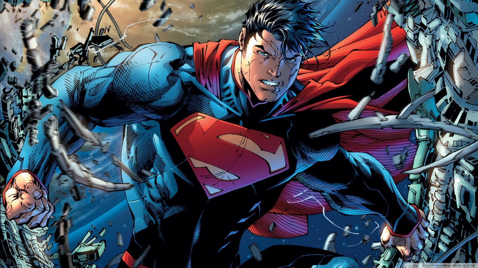 Superman Cartoon Ultra HD Desktop Background Wallpaper for ...